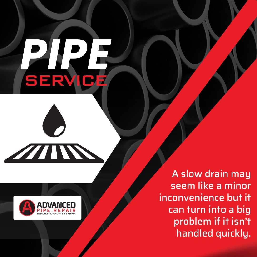 AdvancedPipeRep's tweet image. A slow drain may seem like a minor inconvenience but it can turn into a big problem if it isn’t handled quickly. Let the professionals at Advanced Pipe Repair keep your drains running clear. advancedpiperepair.com/drain-cleaning/ #DrainCleaning #AdvancedPipeRepair