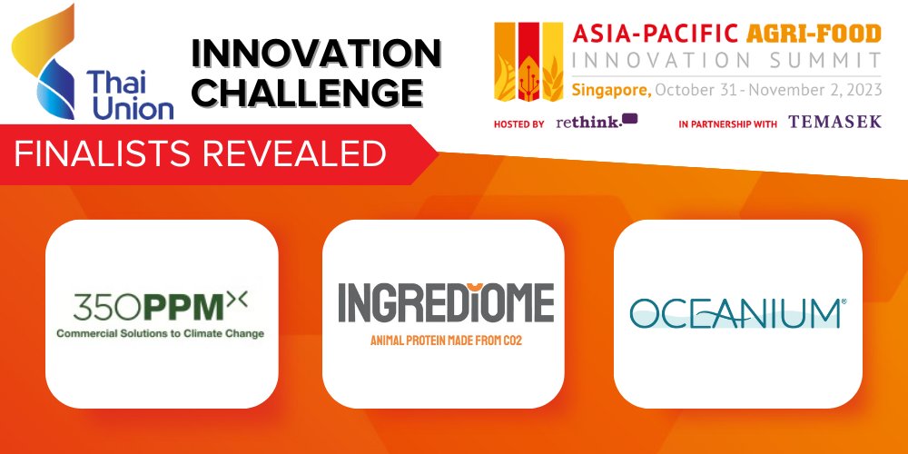 @APACAgriFood (@apacagrifood) on Twitter photo The wait is finally over! After a difficult screening process with over 60 entries from across 25 different countries, the team at <a href="/thaiuniongroup/">Thai Union Group</a> have selected their top 3 contenders:
<a href="/350ppmLtd/">350 PPM LTD</a>
<a href="/Ingrediome/">kimchi queen</a>
<a href="/Oceanium/">海子</a>
Read the full story here: bit.ly/44AOUG8 The wait is finally over! After a difficult screening process with over 60 entries from across 25 different countries, the team at <a href="/thaiuniongroup/">Thai Union Group</a> have selected their top 3 contenders:
<a href="/350ppmLtd/">350 PPM LTD</a>
<a href="/Ingrediome/">kimchi queen</a>
<a href="/Oceanium/">海子</a>
Read the full story here: bit.ly/44AOUG8