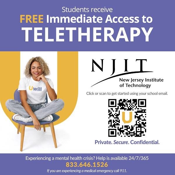 #repost @njitdos NJIT is pleased to announce the expansion of our mental health services through our partnership with Uwill. It's free, private, secure, and confidential! Check your NJIT email for more information. Direct link in bio. #NJIT #MentalHealth #Uwill #NJITReslife