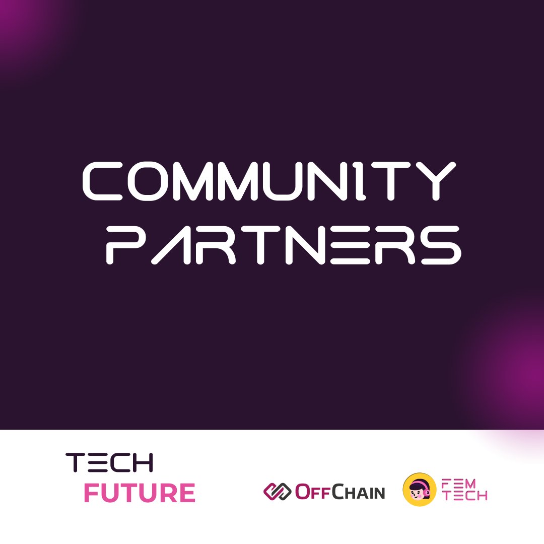 Femtech_global's tweet photo. ¡Damos la bienvenida a nuestros increíbles Community Partners en TechFuture! 💪🌟
@latinasenlaweb3 @CarnesCrypto @reinasdecrypto1 @herdaolatam @NacionBankless y  @offchainmx estarán construyendo un futuro tecnológico inclusivo. ÚNETE a nosotros #TechFuture #CommunityPartner #Web3 https://t.co/oe69gu8HkA