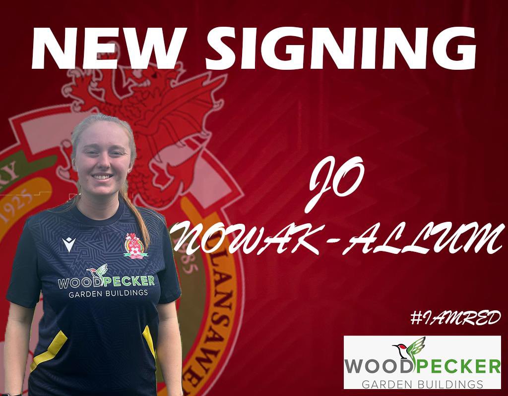 ⭐️New Signing⭐️

<a href="/BFLLAFC/">Briton Ferry Llansawel Ladies</a> are delighted to announce the signing of Jo Nowak- Allum for the 2023-24 season.

Welcome to the Old Road, Jo.

#IAmRed
#OneClub