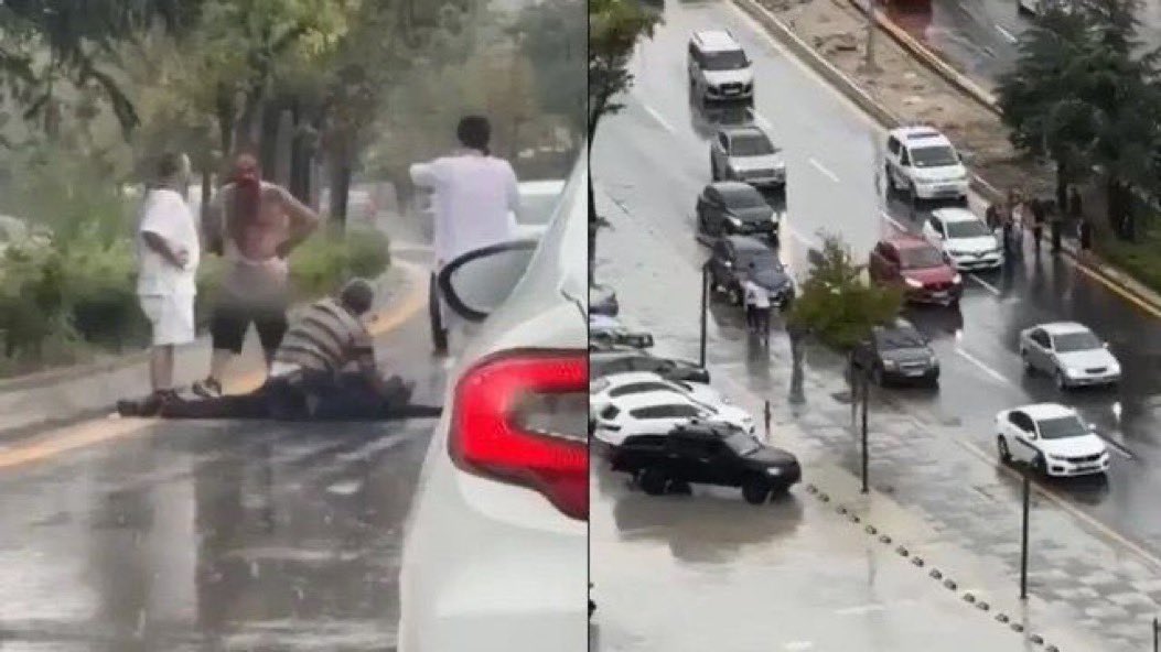 Ankara'da bir sürücü, trafikte 'yol verme' nedeniyle kavga ettiği kişilere tabancayla ateş ederken kendisine engel olmak isteyen eşini göğsünden vurdu, kadın öldü.