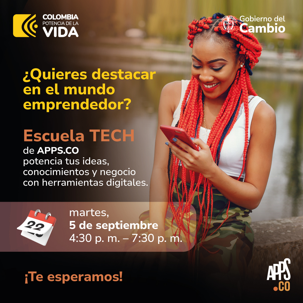 ¿Listo para llevar tus #HabilidadesDigitales al siguiente nivel? 📈Te esperamos en la primera sesión de #EscuelaTECH en #Septiembre.

Inscripción aquí 👉 bit.ly/InscripcionETS…

✅Recuerda, es virtual, sin costo y certificado al participar mínimo de 3 sesiones.