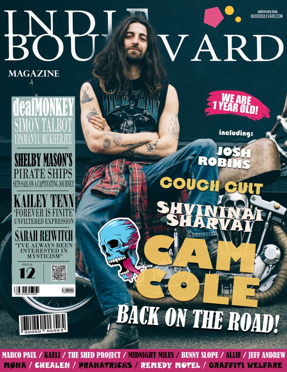 Oh yes, the new September issue is here, featuring the incredible @mrcamcole on the cover, who is currently conquering USA with his new album.🤘 All of this and much more are available right now in the epic new issue of Indie Boulevard magazine.❤️‍🔥 📸@thelightscaper