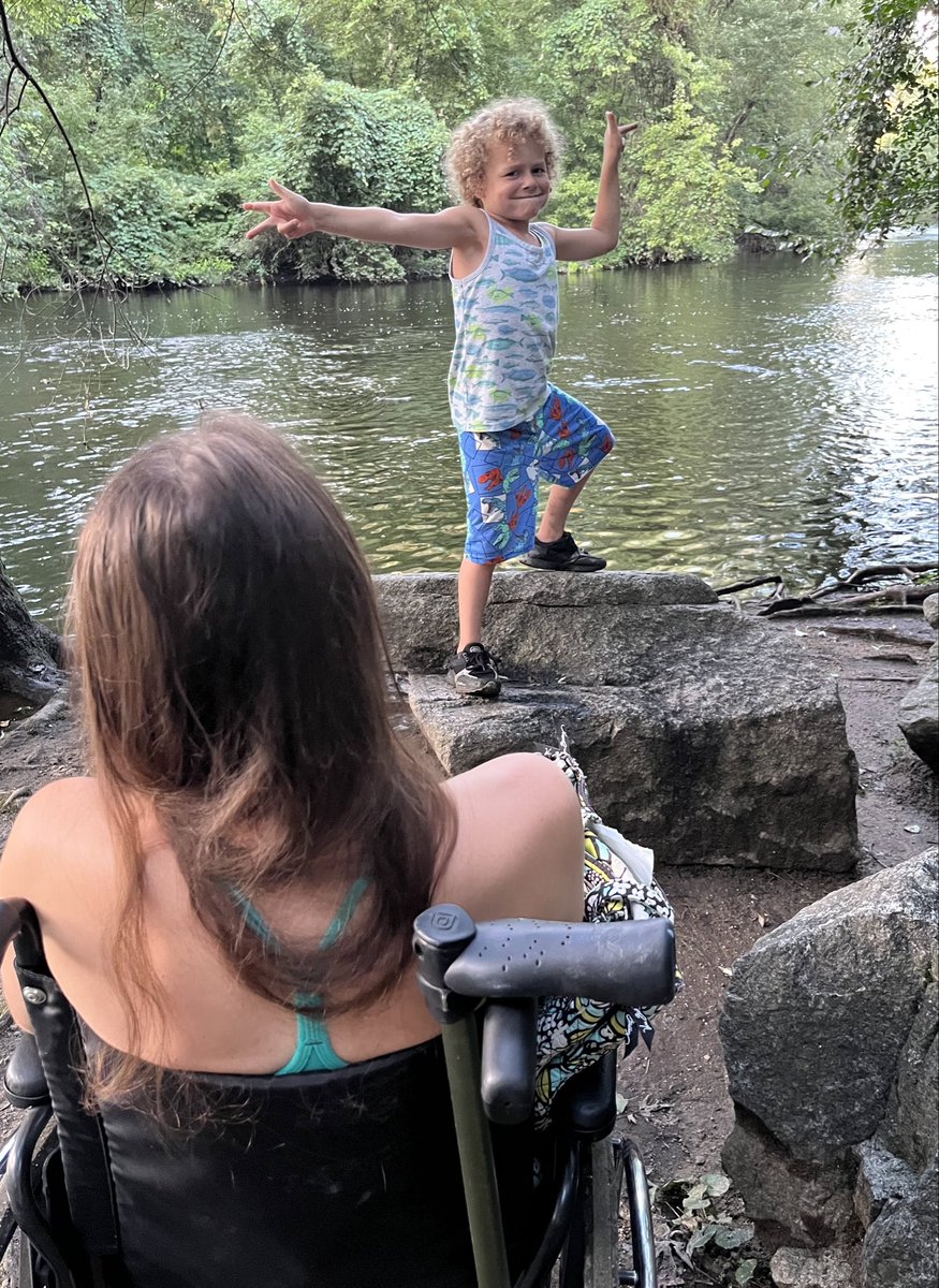 ErinSandersNP's tweet photo. Goodness, my heart. This kid makes me laugh so hard. Being his mama has made me a better human. I am trying to lovingly teach him everything I can. So many lessons, so little time. Our town had cut down a #MotherTree near us & we counted her rings. She was 108! 🌳@DrSuzanneSimard https://t.co/hJUOjhhfHA