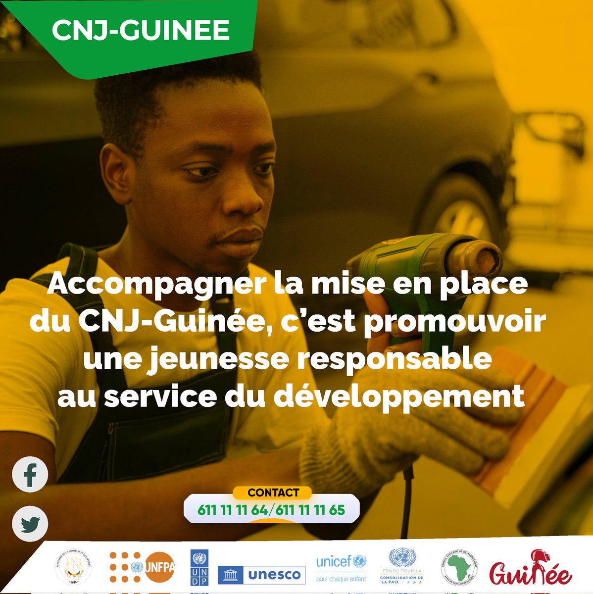 👉👉CNJ GUINÉE 👈👈
<a href="/pvnuguinee/">VNU Guinée</a> 
<a href="/PNUDGuinee/">PNUD Guinée</a> 
<a href="/MJS_GN/">Ministère de la Jeunesse et des Sports</a> 
<a href="/PBF_Guinee/">Fonds pour la Consolidation de la Paix-Guinée</a> 
<a href="/unfpa_guinee/">UNFPA GUINEE</a>