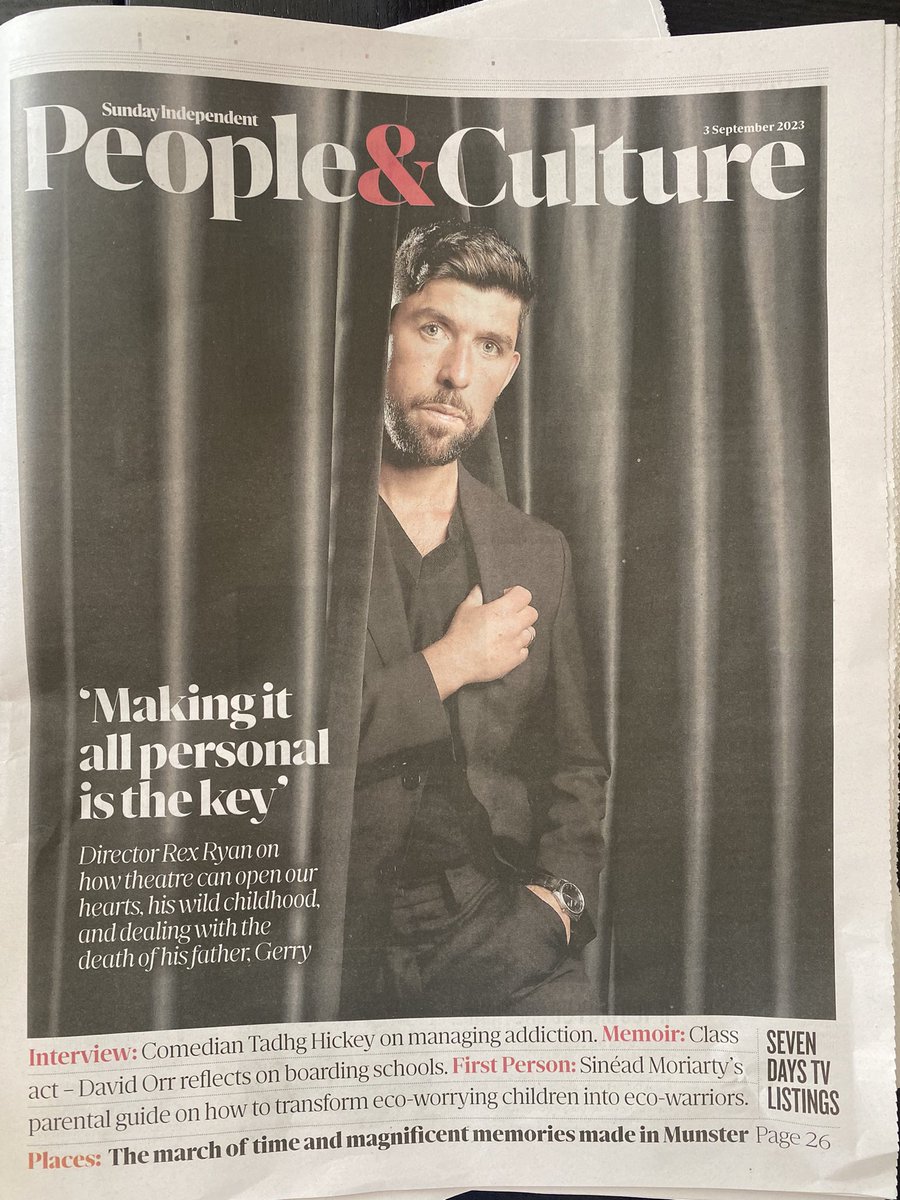 My friends. I talked about theatre in <a href="/TheSundayIndo/">Sunday Independent</a> and how it might open our battered hearts. This week I’ve been uplifted. Thank you, from my own tired and battered heart for all of the people who come in to <a href="/glassmaskdublin/">Glass Mask Theatre</a> and to all of the theatre animals who commit