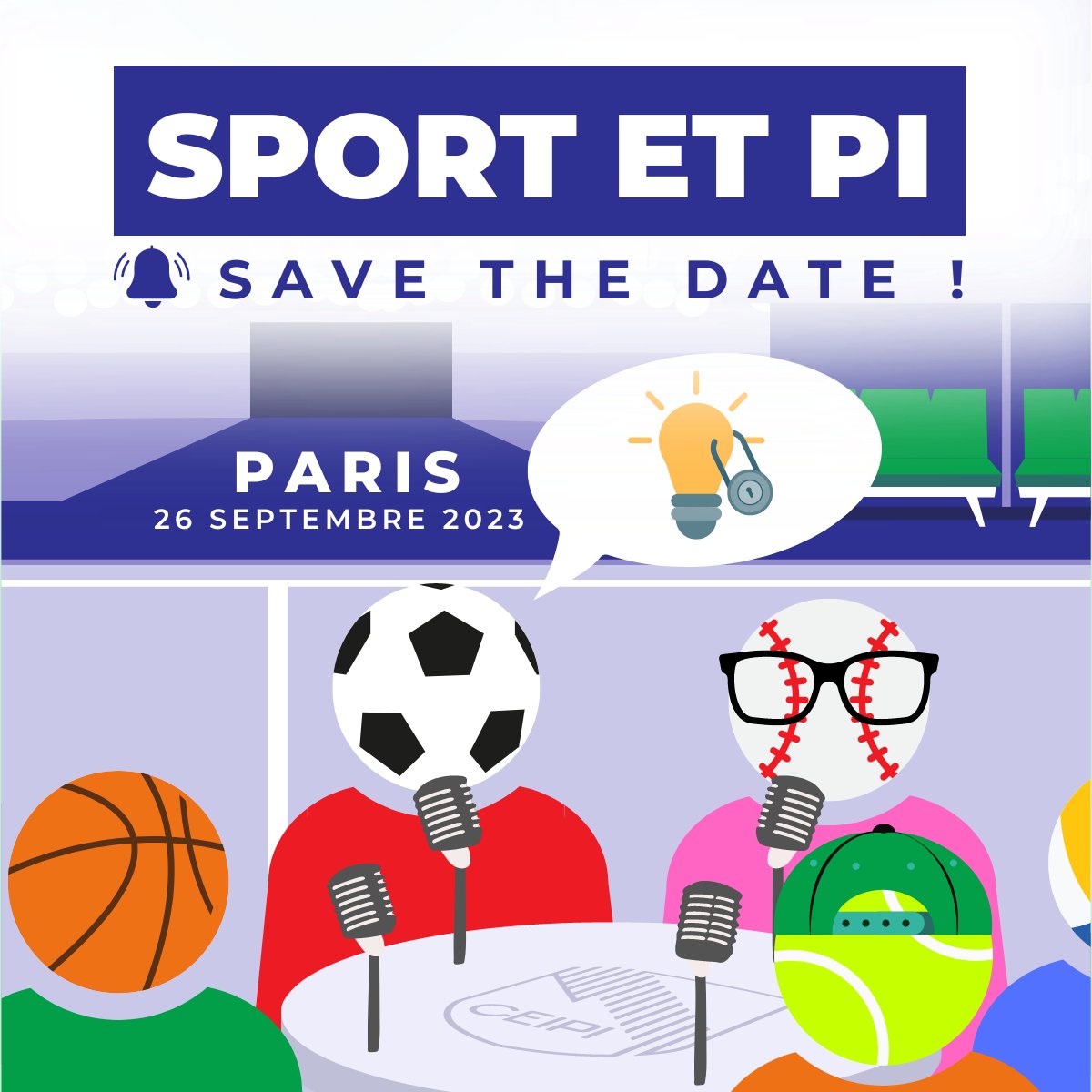 AMCEIPI's tweet photo. SAVE THE DATE ! 🔔

Le colloque de fin d’année des étudiants du @CEIPIStrasbourg Centre d'Etudes Internationales de la Propriété Intellectuelle aura lieu d’ici peu avec une thématique qui fera travailler votre cerveau et votre cardio : « Le sport et la propriété intellectuelle ». https://t.co/0kdOgRE0al