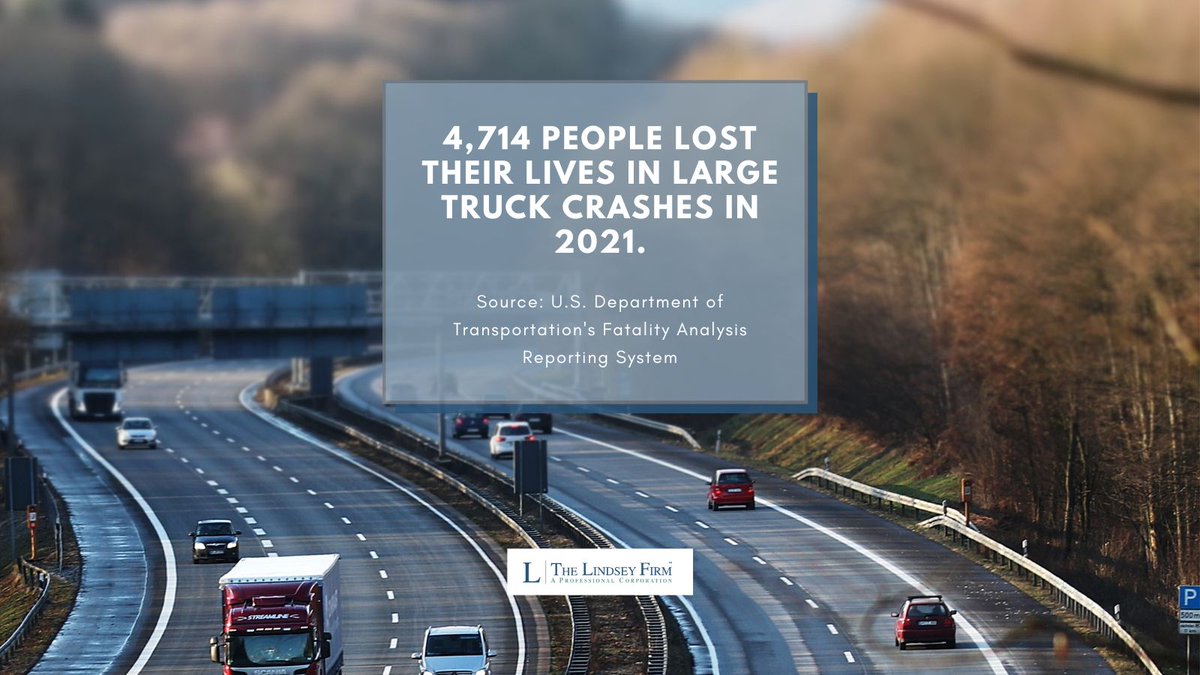 Truck crashes have been on the rise. If you or someone you love has been injured during a trucking accident, contact The Lindsey Firm to review your case. thelindseyfirm.com/practice-areas… #truckingaccidents #PIAttorney