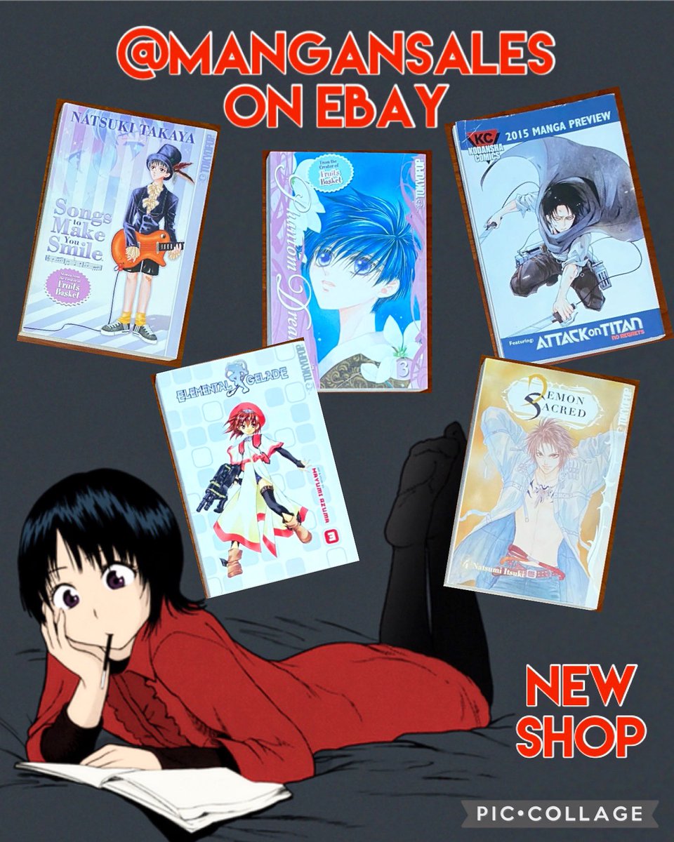 TheEternalMuse's tweet photo. Oooh oooh oooh! New shop on EBay!😃 
We’re starting out with some manga. ✨✨✨ https://t.co/dC9nscX4CH 👀
#ebayseller #ebayshopping #ebayfinds #mangafan #mangas #Japanesecomic #mangacomic #japanesemanga #attackontitannoregrets #qwan #elementalgelade #foxlady #demonsacred https://t.co/tg8s9dC8v9