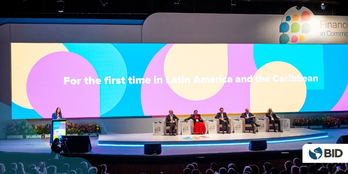 el_BID's tweet image. 🧵 Durante las palabras de apertura de #FinanceinCommon2023, en conjunto con Boitumelo Mosako, @RiouxRemy, @wernerhoyer, @mj_stott y @Bancoldex, el Pdte. @igoldfajn pidió mayor colaboración entre los BPD para movilizar recursos en respuesta a los #ODS y a los crecientes desafíos…