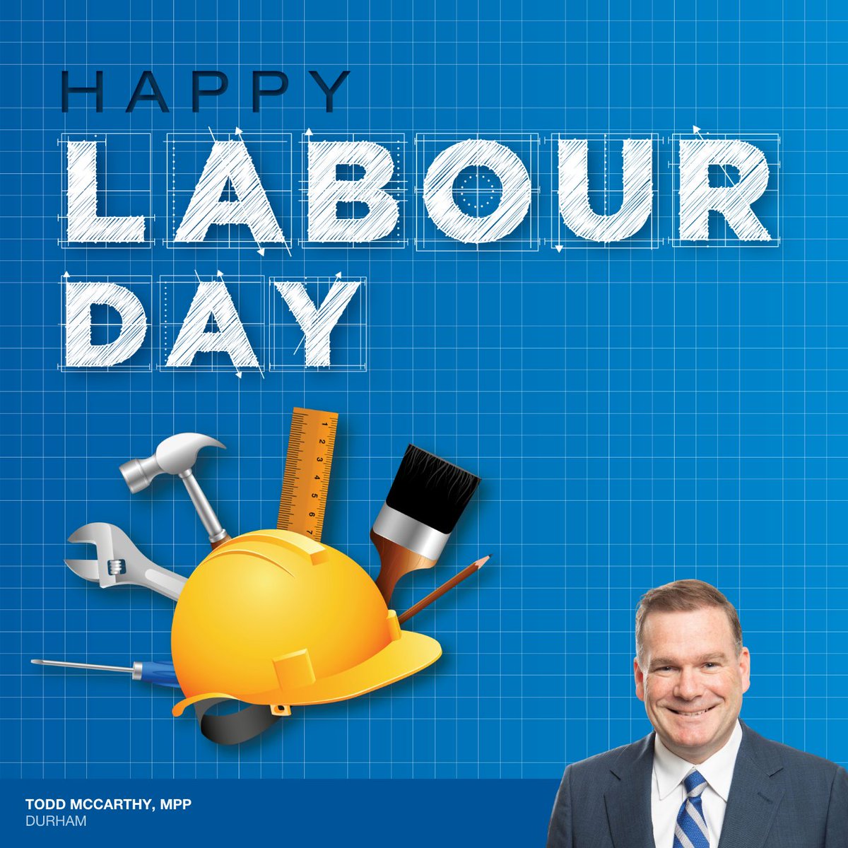 HAPPY LABOUR DAY, #Durham

Our government will continue #WorkingForWorkers to ensure better health & safety protections & more opportunities for everyone to earn a bigger paycheque. Thanks to our #EverydayHeroes on strengthening and building our economy and local communities.