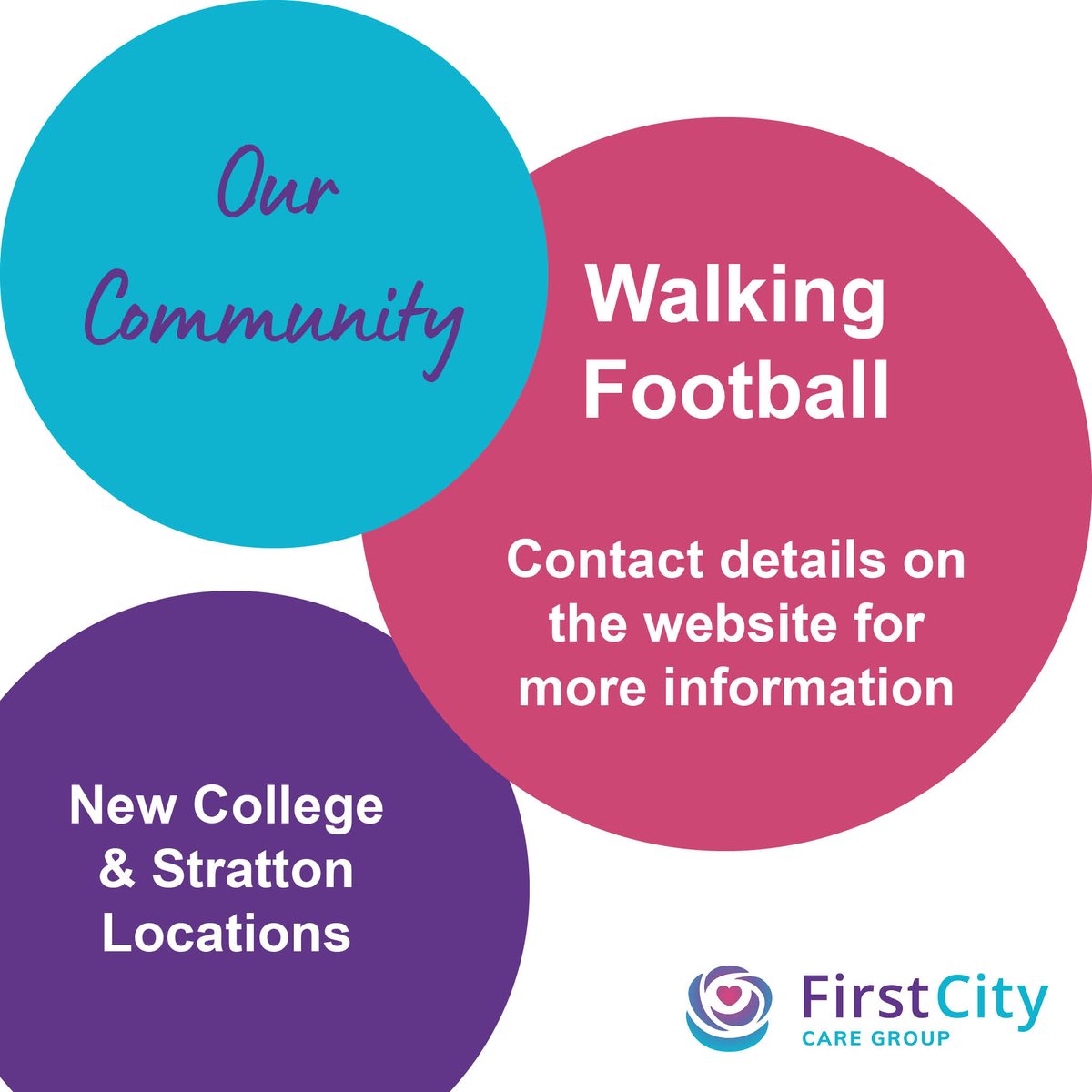 Have you heard of walking football?

'A minimum physical contact version of the beautiful game for men and women aged 50 years or more'

Find out more and how you can join in here...wiltshirefa.com/players/ways-t…

#Swindon #Swindoncommunity #communitymatters #walkingfootball