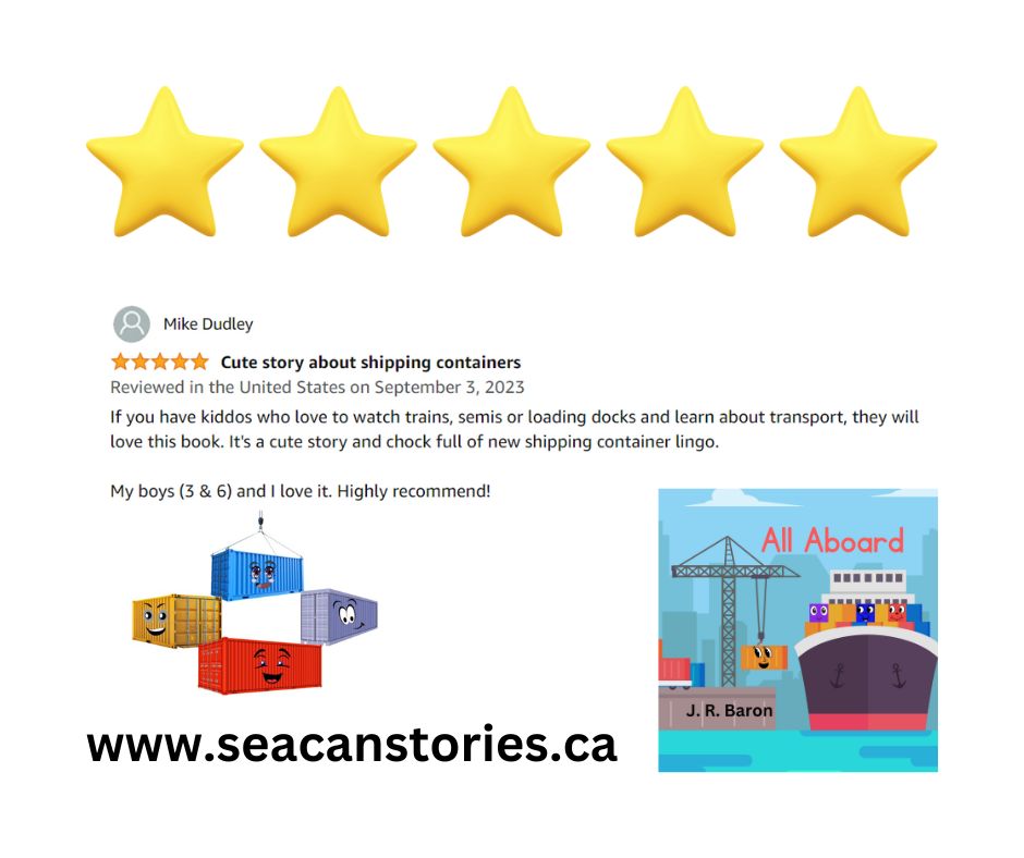 NEW! All Aboard's 5 star review! Check it out at: amazon.com/dp/B0CBFTWVJ7