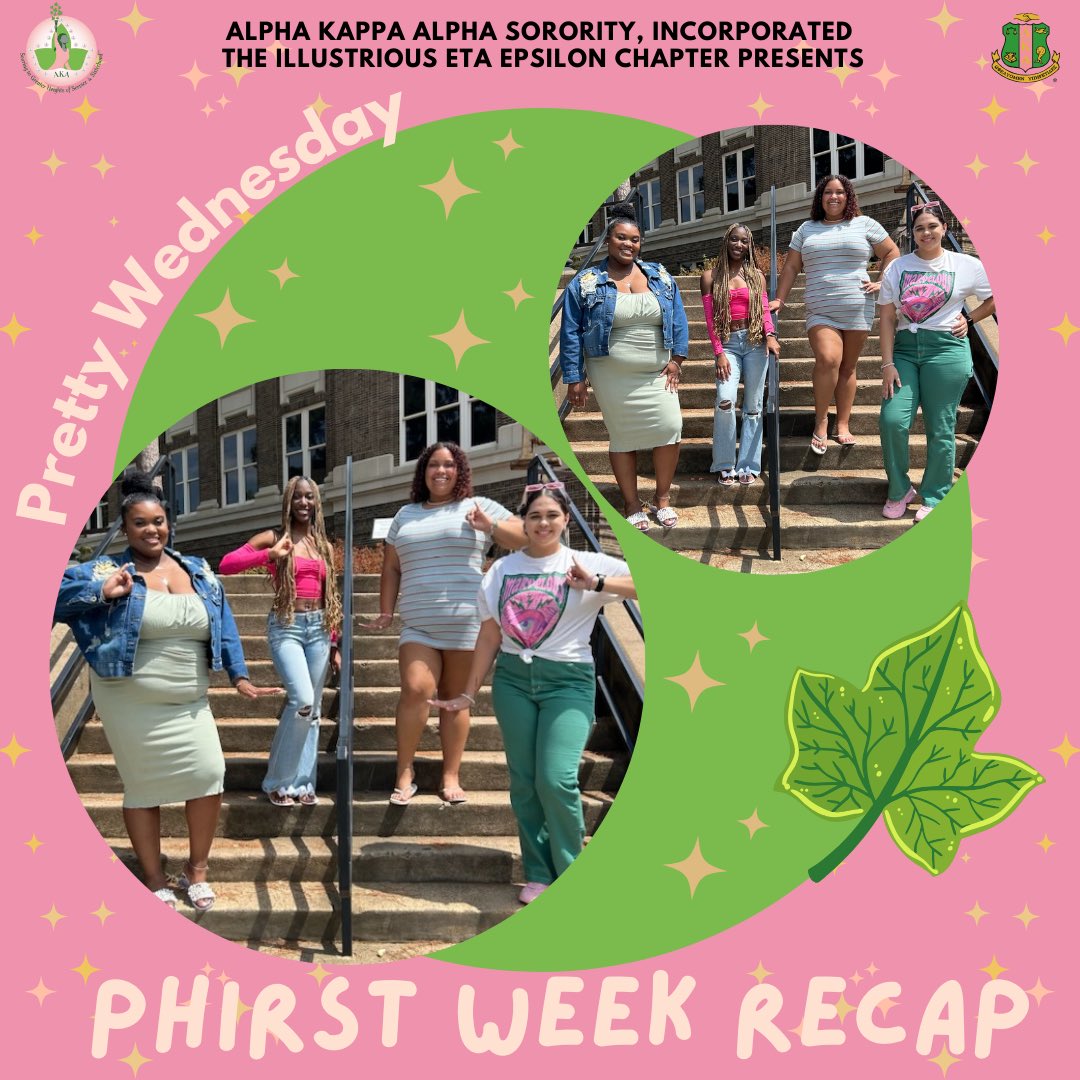 Kicking off this Monday with our Phirst Week into the semester recap! 📸💗💚 What a way to start off the school year!