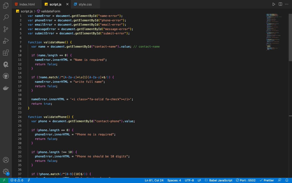 AbhishekSa221b's tweet photo. Day 6 of #100daysofcode :
1. Solved one problem from Leetcode and 3 from Gfg.
2. Finished building Valid Form Application using HTML, CSS and JavaScript!
#day5of100daysofcode #leetcode #gfg #dsa #coding #javap #problemsolving #learninginpublic #frontend #reactjs #javascript https://t.co/mYsMxbNxOv