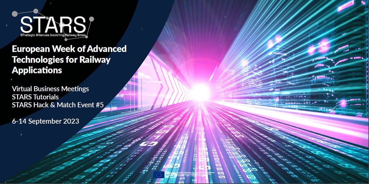 STARS project EU (@stars4rail) on Twitter photo 🚨It's almost time for the European Week of Advanced Technologies for Railway Applications
#EWATRA2020! 🚄
From the 6th to the 14th of September, #smes within the rail industry will have the chance to form valuable connections and gain insight into international cooperation. 🚨It's almost time for the European Week of Advanced Technologies for Railway Applications
#EWATRA2020! 🚄
From the 6th to the 14th of September, #smes within the rail industry will have the chance to form valuable connections and gain insight into international cooperation.