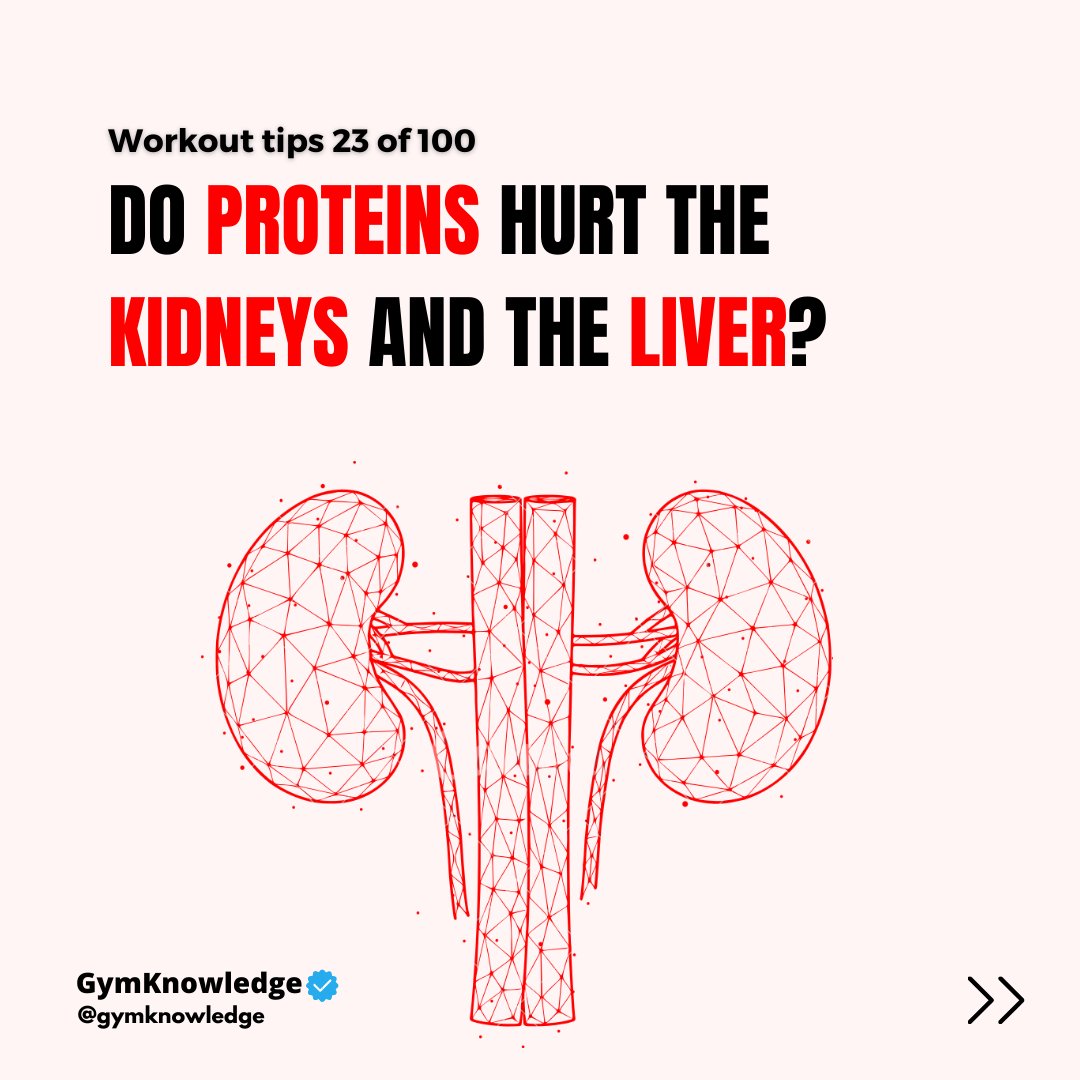 GymKnowledgeOne's tweet image. 🍗 Protein and Your Health 🍗

Ever wondered if too much protein can hurt your kidneys and liver? Let&apos;s break it down: 
#proteinfacts #healthyliving #nutritiontips