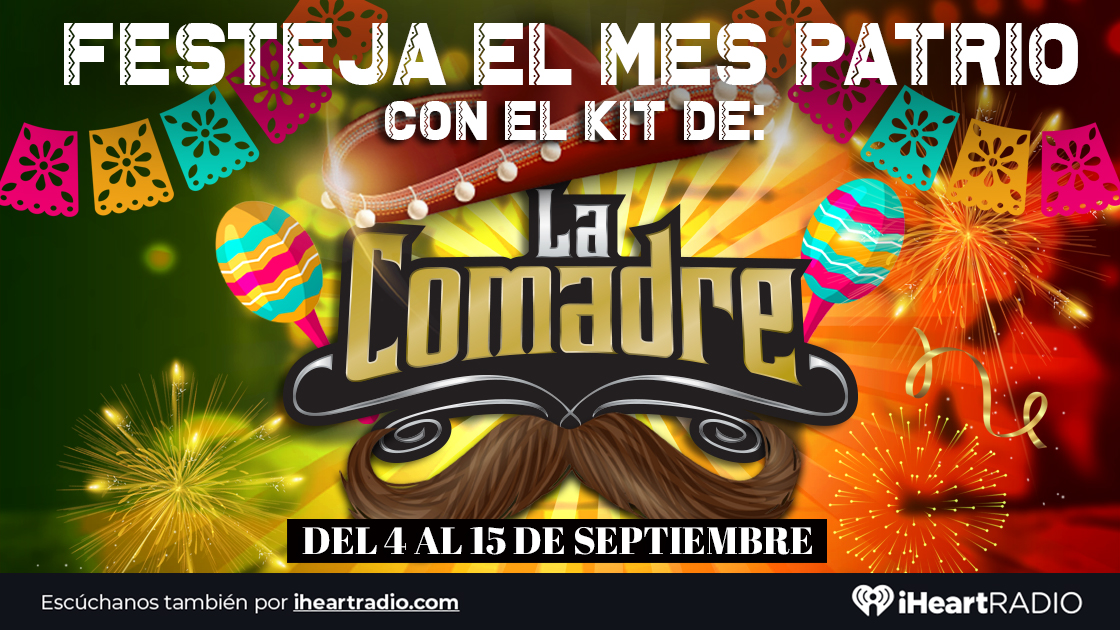 LaComadre_MX's tweet photo. ¡Comadritas, compadritos en este mes de septiembre participa por nuestros Kit Patrios de #LaComadre! 📷 Escucha a nuestros locutores en las distintas ciudades para saber como ganar. 📷📷📷 https://t.co/sXXOTalUnV
