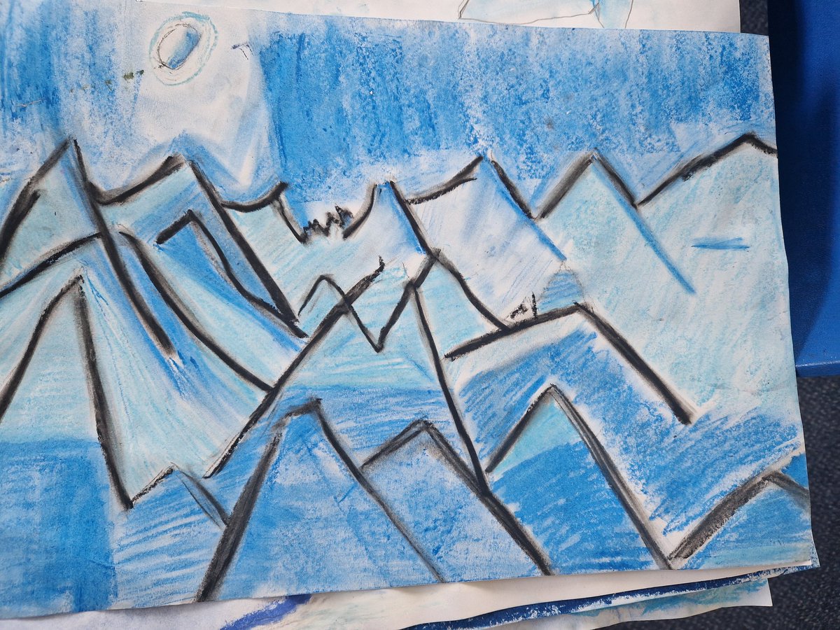 year5and6church's tweet photo. Just a small example of the work produced by Y4/5 as part of our hook day "Only The brave". It was inspired by Shackleton and done with water colours and pastels. @artworksedu @church_prim #art #hookday https://t.co/Axb1BoE0Gy