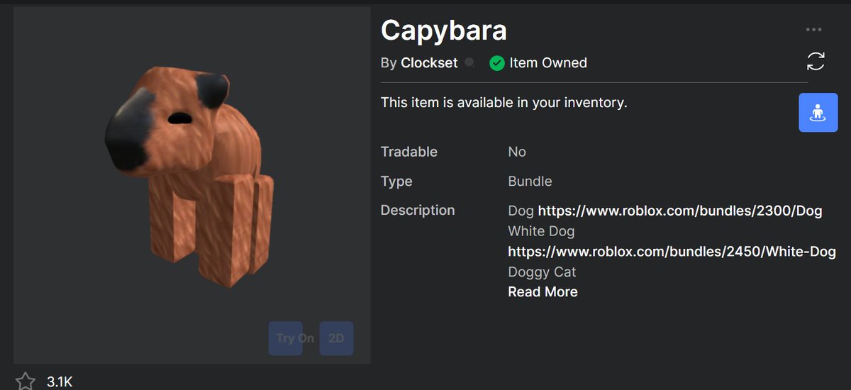 FreeUGCBundle's tweet photo. Get the new "Capybara" Bundle for Free!
Limited Time: Unknown

https://t.co/dLXV20Waof

#FreeRobloxUGC #RobloxUGC #FreeUGC #FreeBundles #FreeBundle #UGC https://t.co/zcyPDIySA9