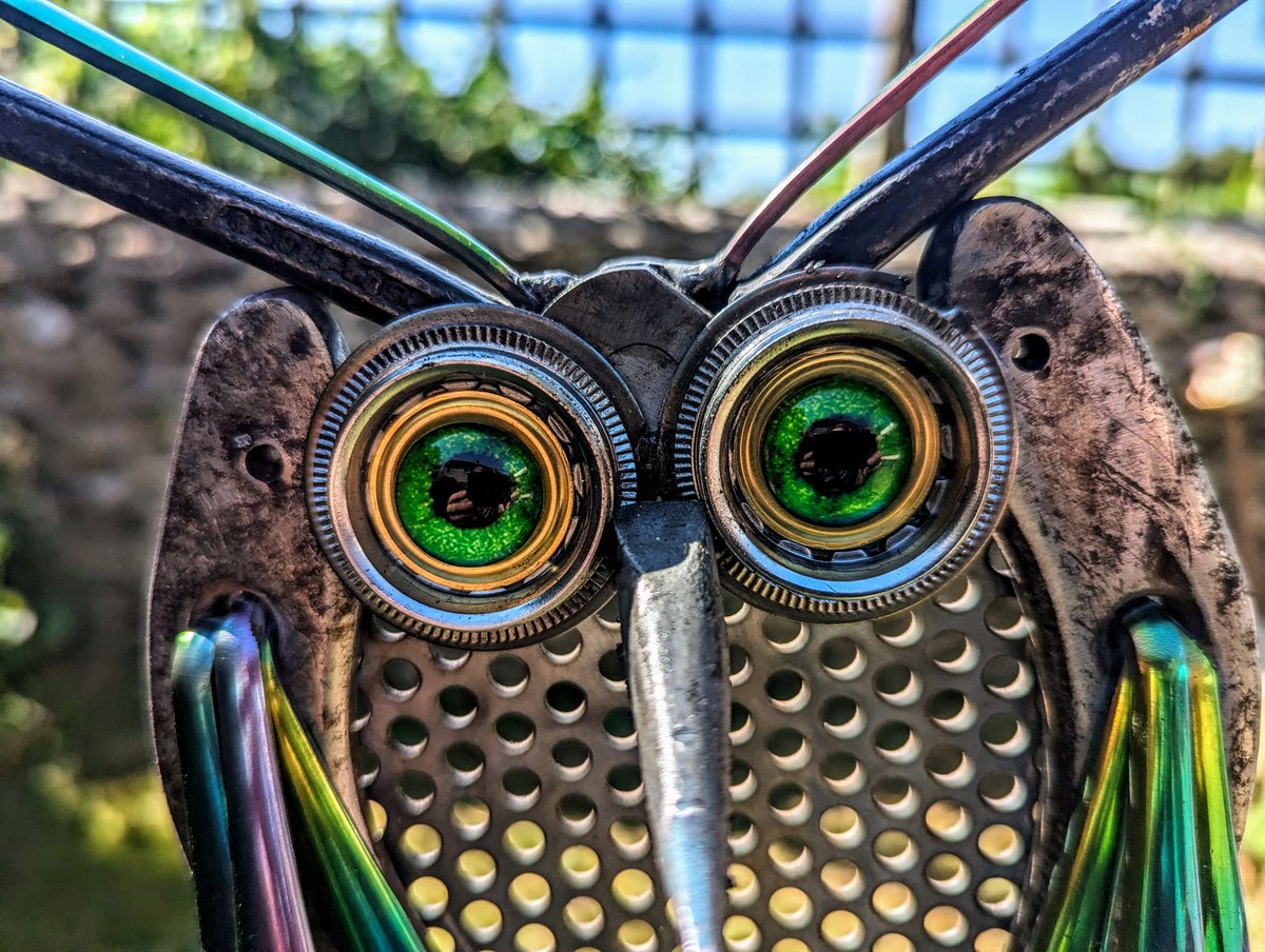 RustysRelics's tweet image. #horseshoe and #cutlery #owl what fun it was to create this little fella today 😉