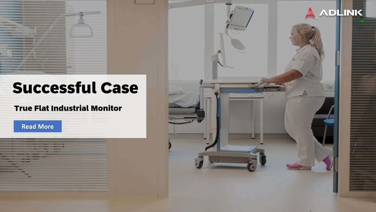 ADLINK_IoT's tweet photo. This 3-minute reading will walk you through the real project of our true flat industrial monitor in the healthcare industry. 

Read More:
https://t.co/GVcjRno4wL

#edgevision #healthcare #industrialmonitor https://t.co/70OUlRTHzS