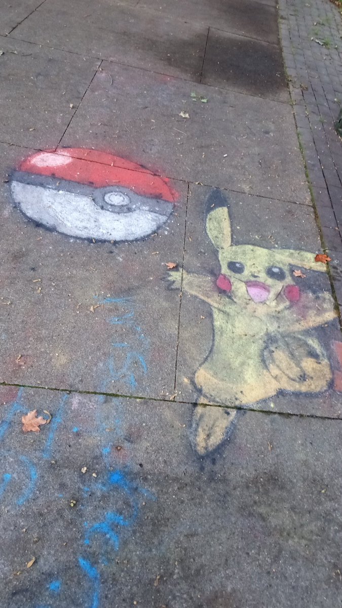 Pikachu in chalk.

Wade Oval - University Circle 
Cleveland Ohio

#pickachu #chalkart #wadeoval #university Circle