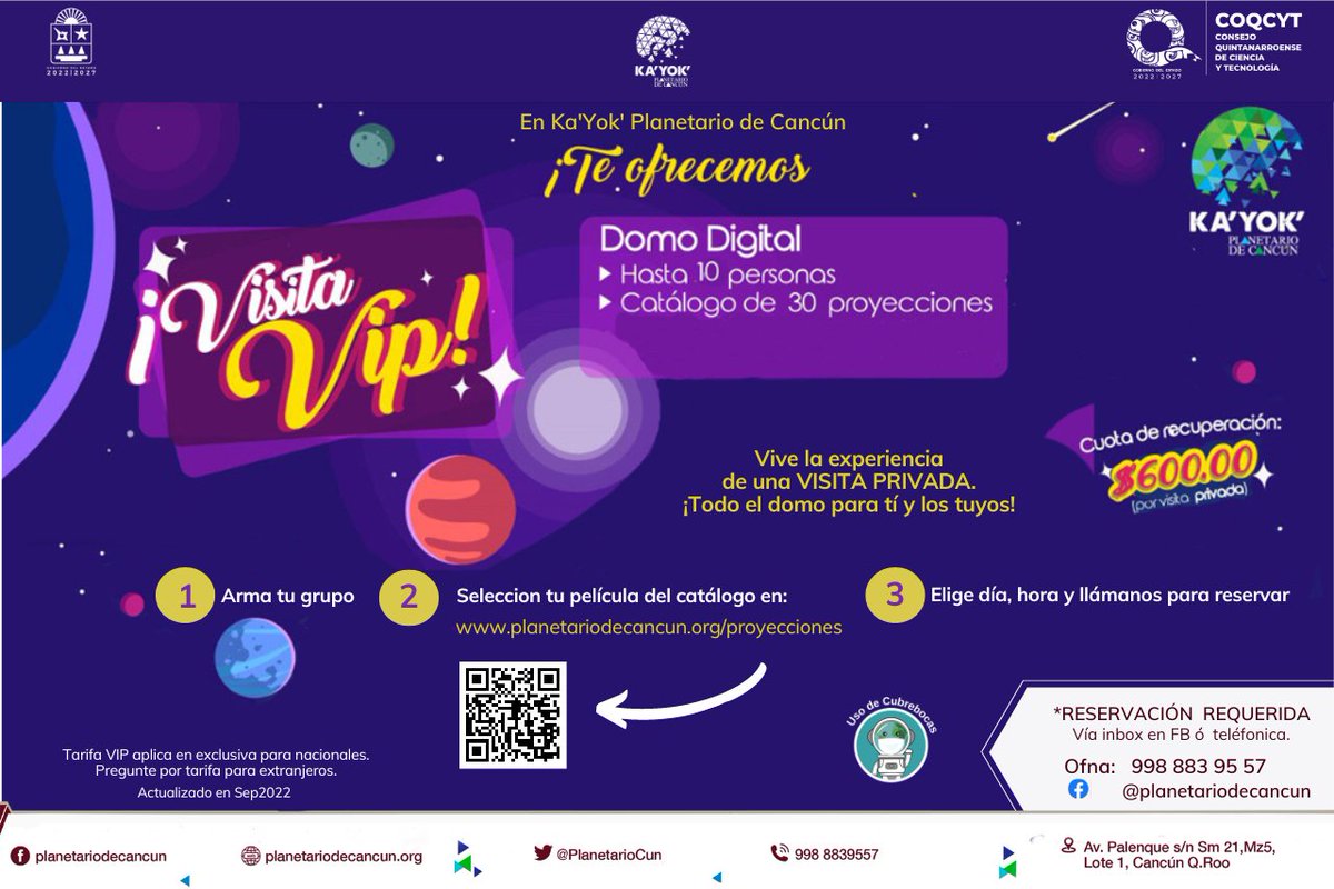 Ka'Yok' Planetario de Cancún tweet media
