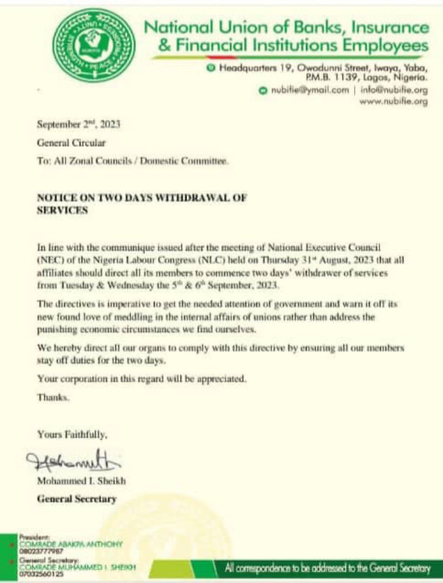 SikumtaM's tweet photo. All banks will be closed on Tuesday and Wednesday in Nigeria, because of the Tribunal Judgement. 
If the verdict of the PEPT Judges is not already known, why will financial institutions, shut down their branches. 

Is it the First time we are having PEPT Judgement in Nigeria? https://t.co/NXmlRn7DS2