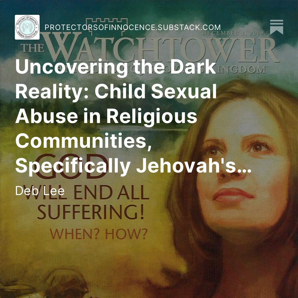 PO_Innocence's tweet photo. https://t.co/OeRhmrs8XZ #protectorsofinnocence #handsoffthekids #religioustrauma #cult #jehovahswitness #Religiousabuse #religioustruama #speakup #victim https://t.co/JEh8bH1ROL