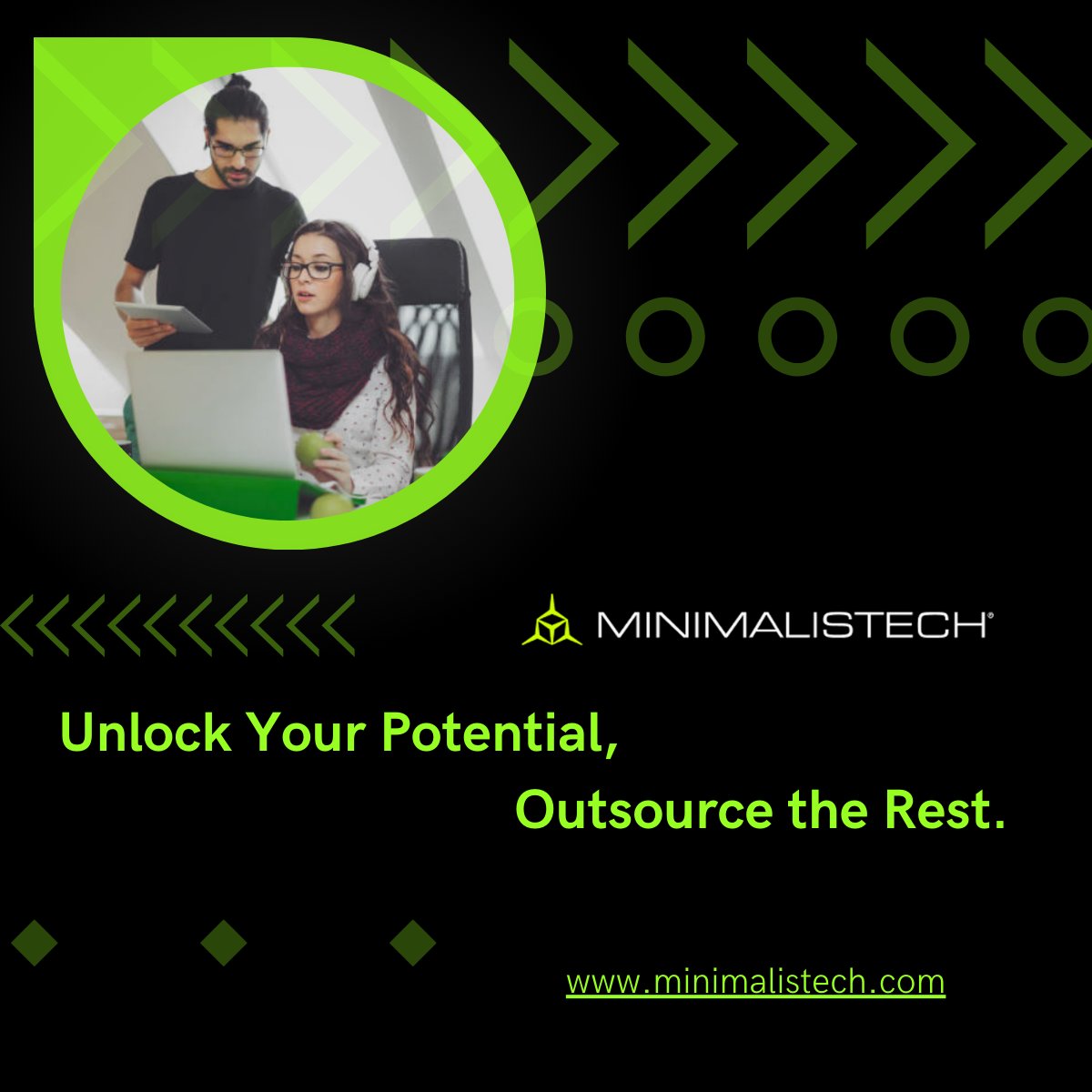 Minimalistech's tweet photo. Software development outsourcing can be a valuable strategy for your business. Success lies in selecting the right partner, clear communication, and shared objectives. Embrace outsourcing to innovate and scale! 🌟 #SoftwareOutsourcing https://t.co/ziNR6GOUGk