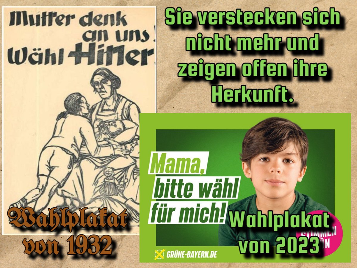 <a href="/Alice_Weidel/">Alice Weidel</a> Interessant, wo sich die grünen Sozialisten Inspiration für Ihre Plakataktion holten. 😱😱😱