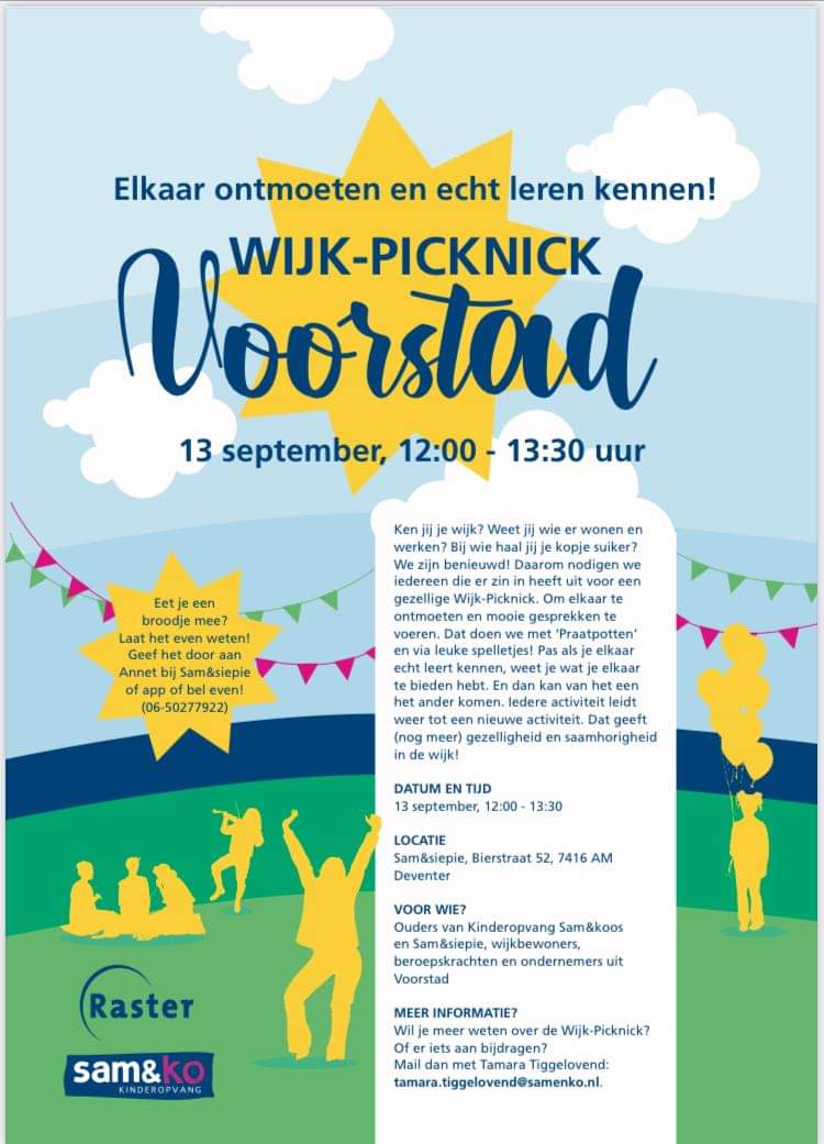 ✅ Ben jij er bij? Wij wel! 😃 Ook de Buurtfabriek doet mee aan deze heerlijke lunch en zal een vegetarische courgettesoep maken. 🍵 Hopelijk zien wij jullie daar ook? 13 september, Bierstraat 52 in Deventer. Iedereen is welkom!