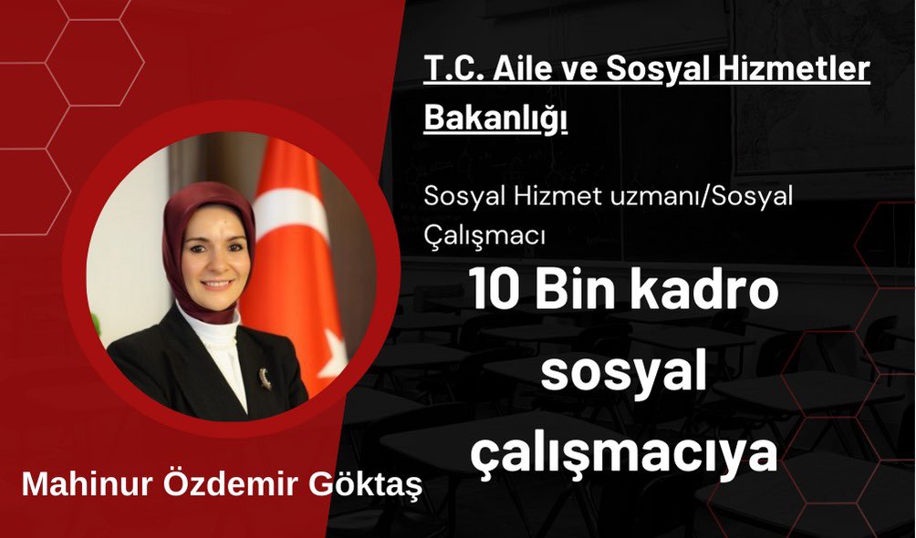 sosyal hizmet uzmanları'na 10 bin kadro çok yakışır sayın @MahinurOzdemir bakanım. 🎈🙏

#SHUnunAiledenTalebi10Bin