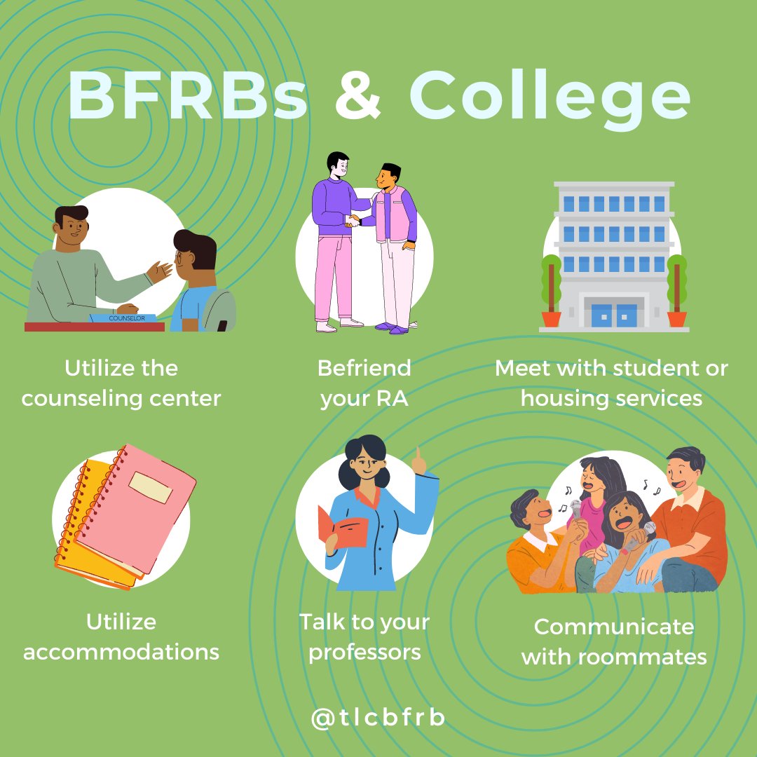 It’s that time of the year again!​​​​​​
​​​​​​​​
Get started on your college journey by adding some useful tools to your BFRB toolbox by checking out this article on the TLC website, Surviving Freshman Year and Beyond.

bfrb.org/articles/survi…