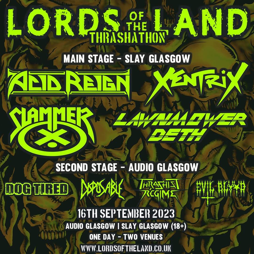 Oh yeah!! See you in a couple of weeks Glasgow... #UKthrash #thrashmetal
