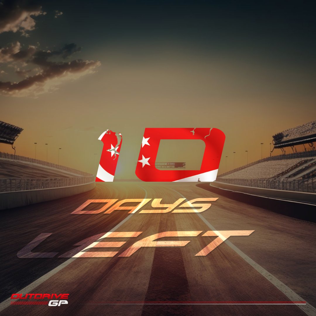 outdrivegp's tweet photo. Get Set for Singapore Speed! 🏎💨 Only 10 Days to Go! 🏁
#OutDriveGP 
#SpeedUnleashed #outdrivegpsg2023 #simracing #gpss2023 #visitsingapore https://t.co/jB2qRRakCx