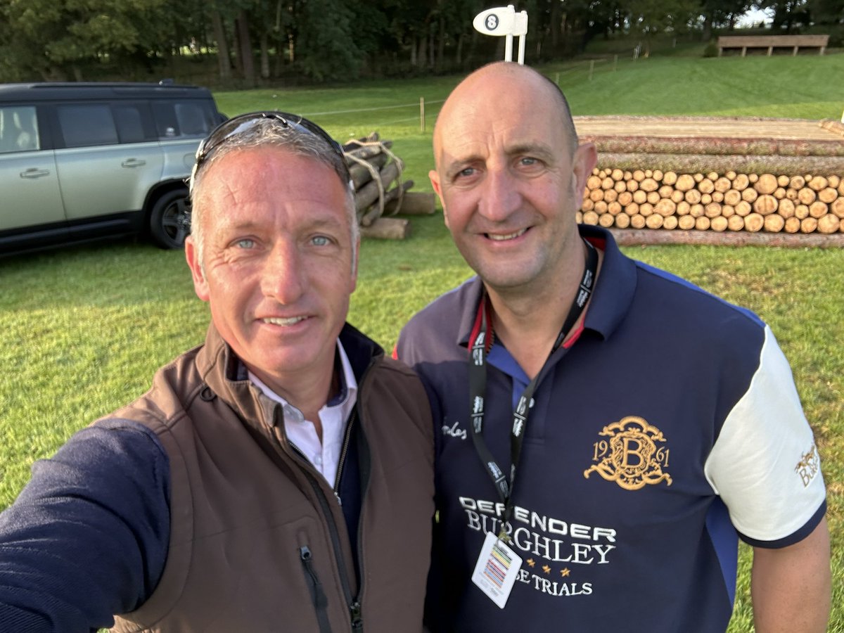 BryanDElliott's tweet photo. Great 10 days at Burghley Horse Trials. My Stables Team were truly brilliant. Good to see @sarajcox too enjoying the event. https://t.co/n6Hp9HBNE8