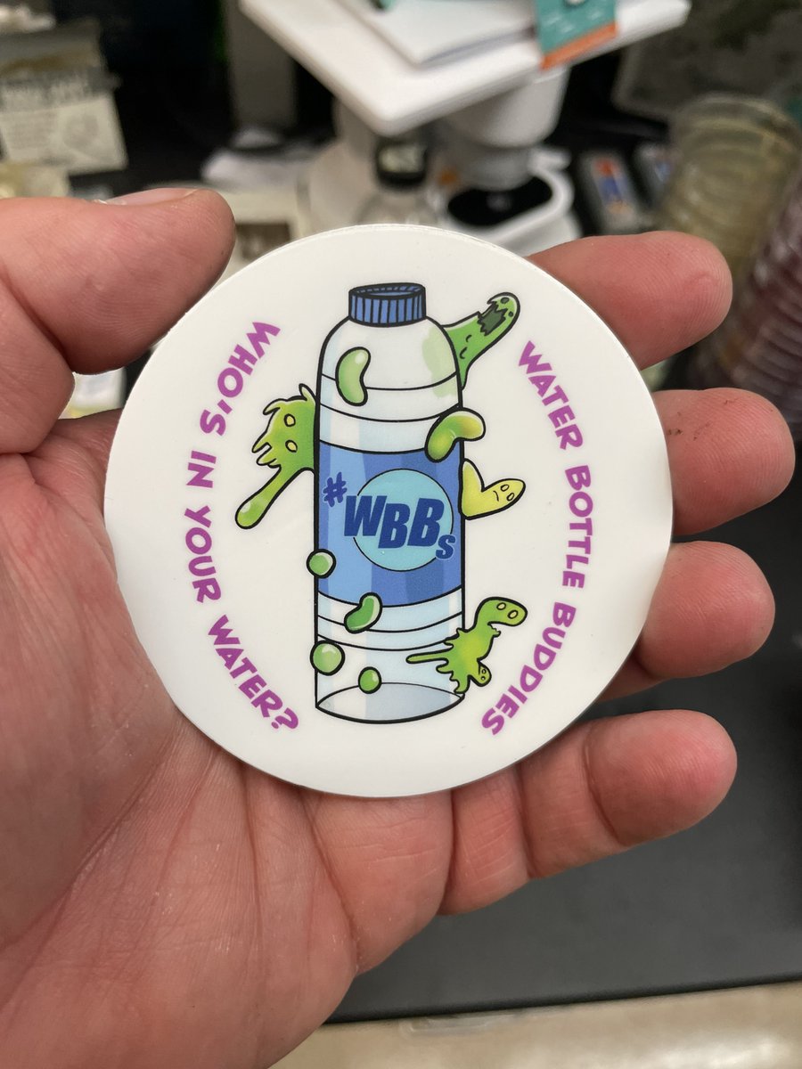 markowenmartin's tweet photo. As my #Bio350 #Micronauts explore what lives in their water bottles, I teach them to call the denizens their "water bottle buddies." #WBBs Art by @Blackmudpuppy @univpugetsound @ASMicrobiology https://t.co/VFEu7HRaj5