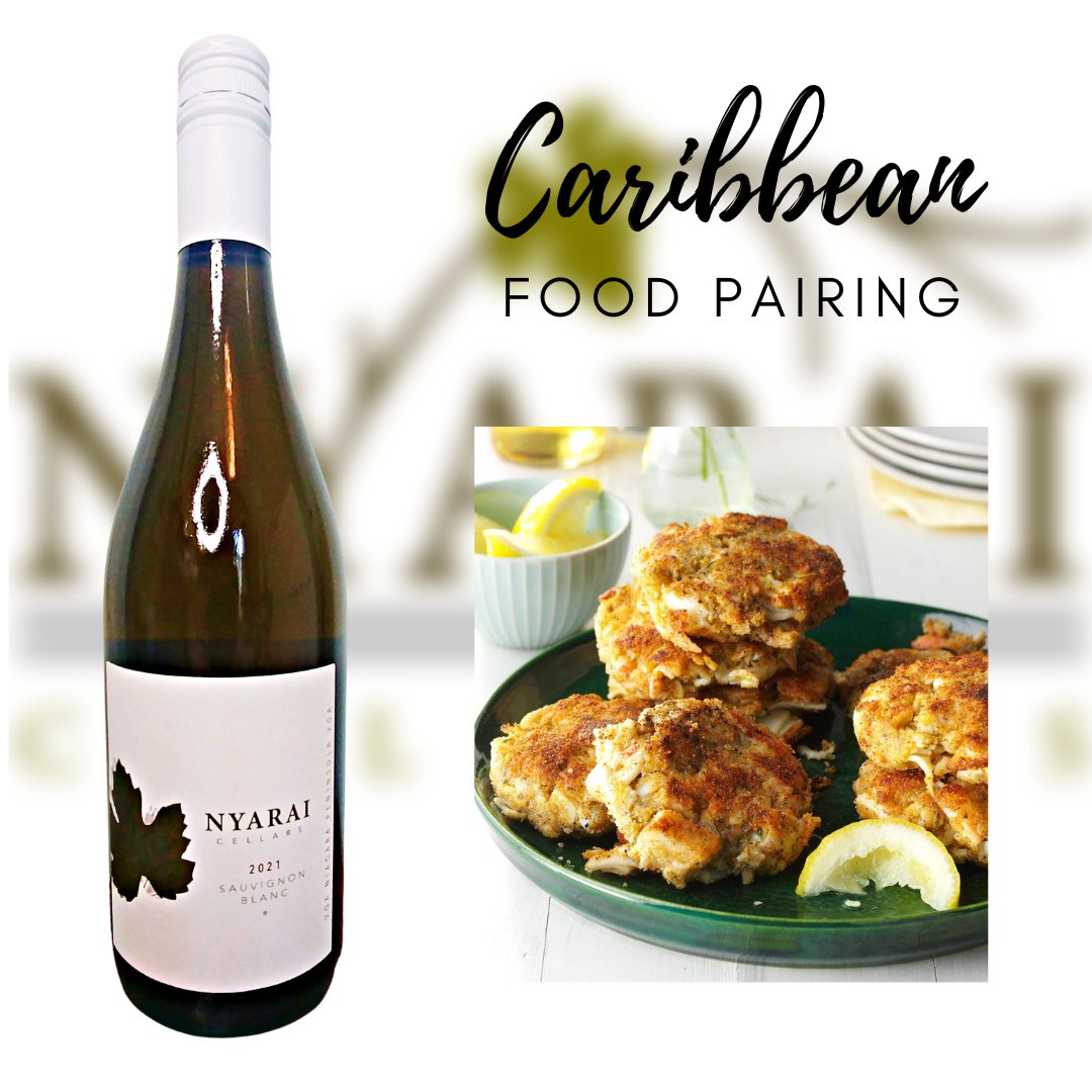 🤔Have you tried a glass of our Sauvignon Blanc paired with homemade crab cakes? ​​​​​​​#wine #winewinewine #myNyarai #virtualwinery #winecountryON #foodandwine #supportBlackownedwinery #wineandfood #winetime #winelover #wineenthusiasts #Islandfoodpairing #SauvBlanc #buylocal