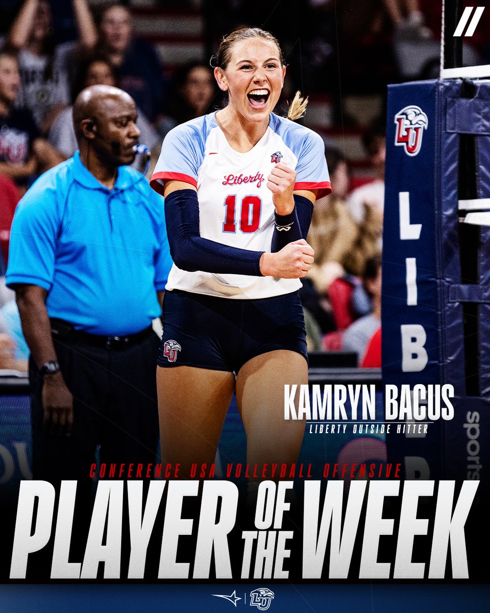 🏐 OFFENSIVE PLAYER OF THE WEEK 🏐
presented by Blenders Eyewear //

🏅1️⃣ Kamryn Bacus, <a href="/LibertyWVB/">Liberty Volleyball</a>

#NoLimitsOnUs | t.ly/nM8Qq