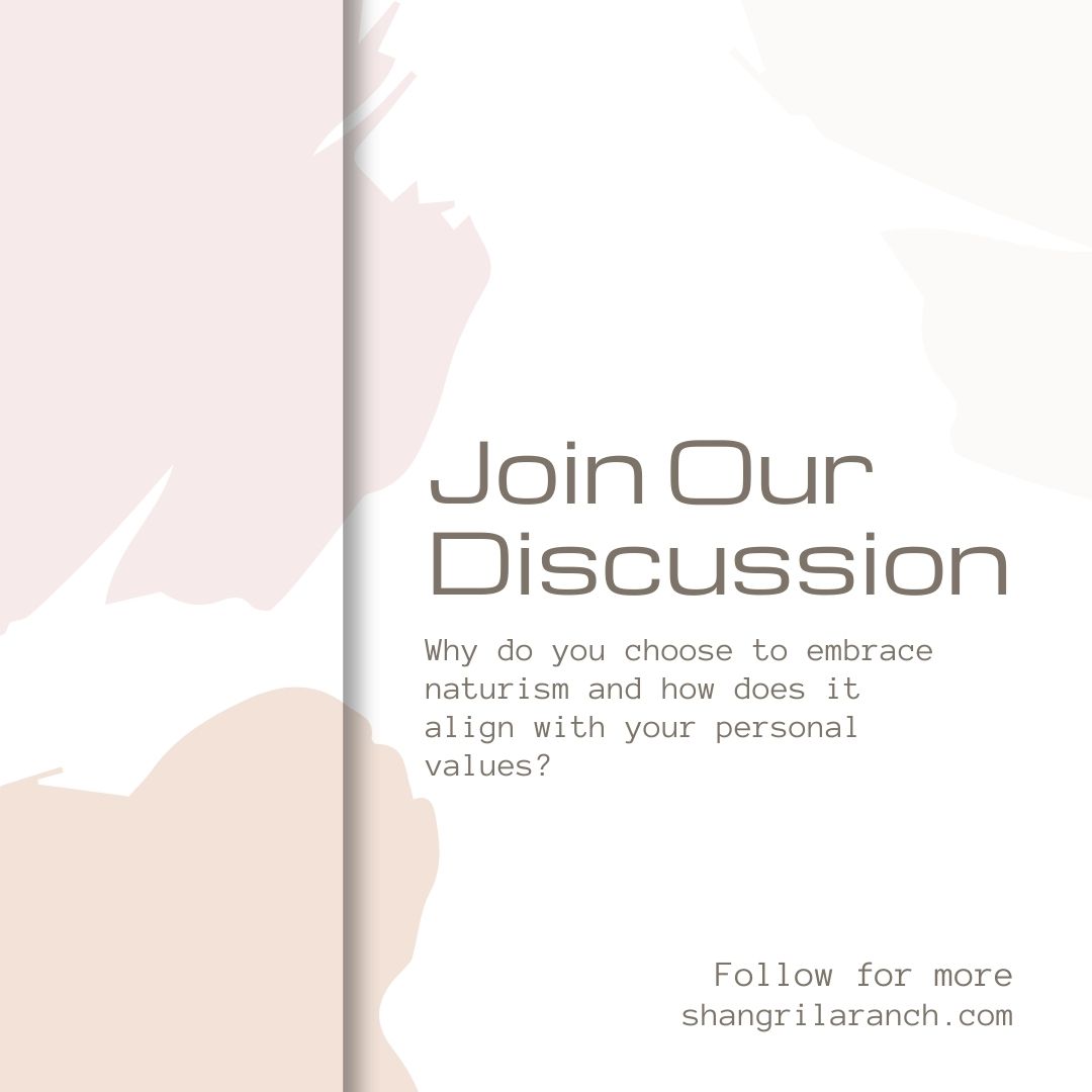 SLRNude's tweet image. 🌳💭 What inspired you to embrace #Naturism as a lifestyle? How does being in your natural form resonate with your core values? 🤔 Share your thoughts! #WhyGoNatural shangrilaranch.com