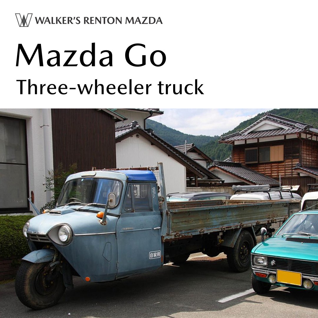 rentonmazda's tweet image. Mazda Monday🙌

Do you remember when we talked about the Mazda Go truck? This is what it looked like 🤯
In 1927, when they introduced this vehicle, they also produced motorcycles.

Would you drive this guy?

#MazdaMonday #Mazda #MazdaHistory #MazdaGo #MazdaTruck