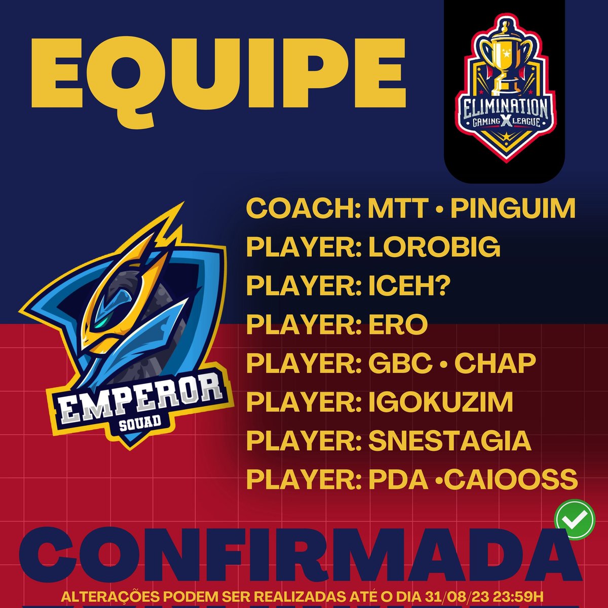 Elimination Gaming X League (@championshipunt) on Twitter photo 