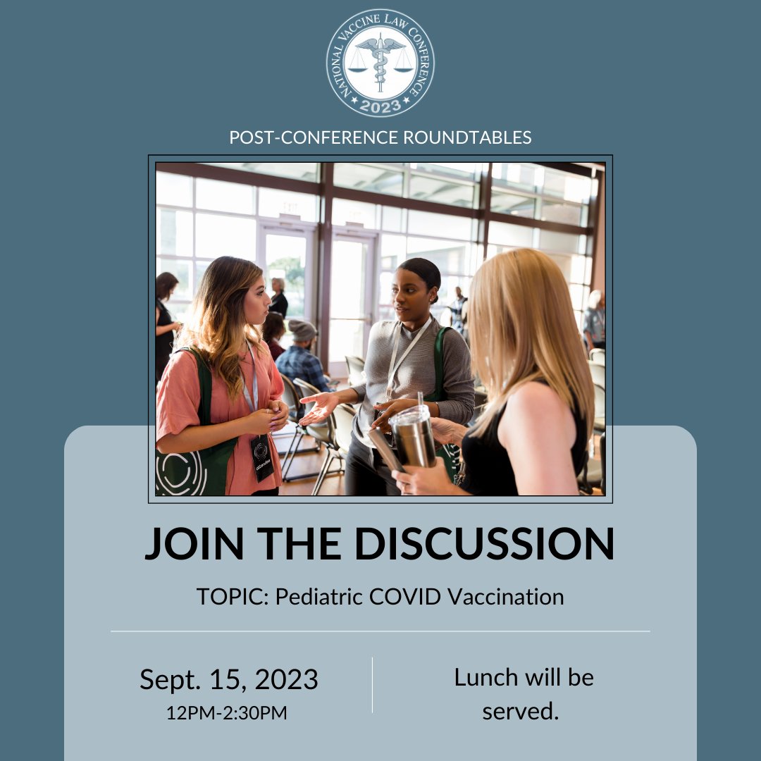Looking for additional opportunities to communicate and engage your peers during the #2023NVLC? Make sure you attend the post-conference roundtable that will discuss the future of pediatric COVID vaccination.
#2023NVLC
