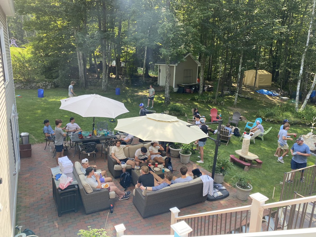 Pics4allocc's tweet image. @nhmountainkings @TriTownIceArena. The boys enjoyed some time off the ice team building with food, refreshments and games on this Labor Day! @keepemsharp making sure their equipment was taken care of.