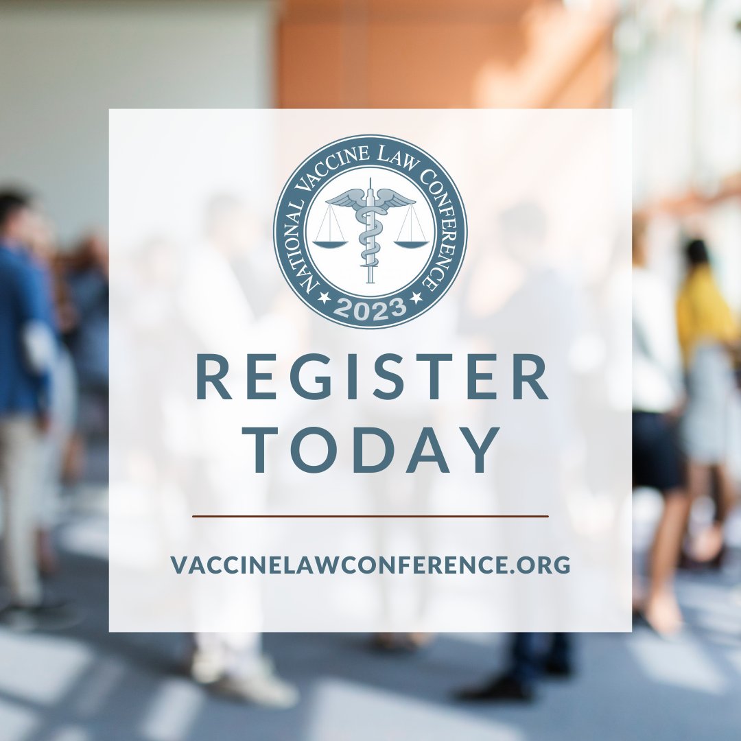 Don’t miss all the #2023NVLC has to offer register for the #2023NVLC today!

web.cvent.com/event/374bc1ab…

#2023NVLC #vaccines #healthlaw #conference #conference2023 #vaccinelaw