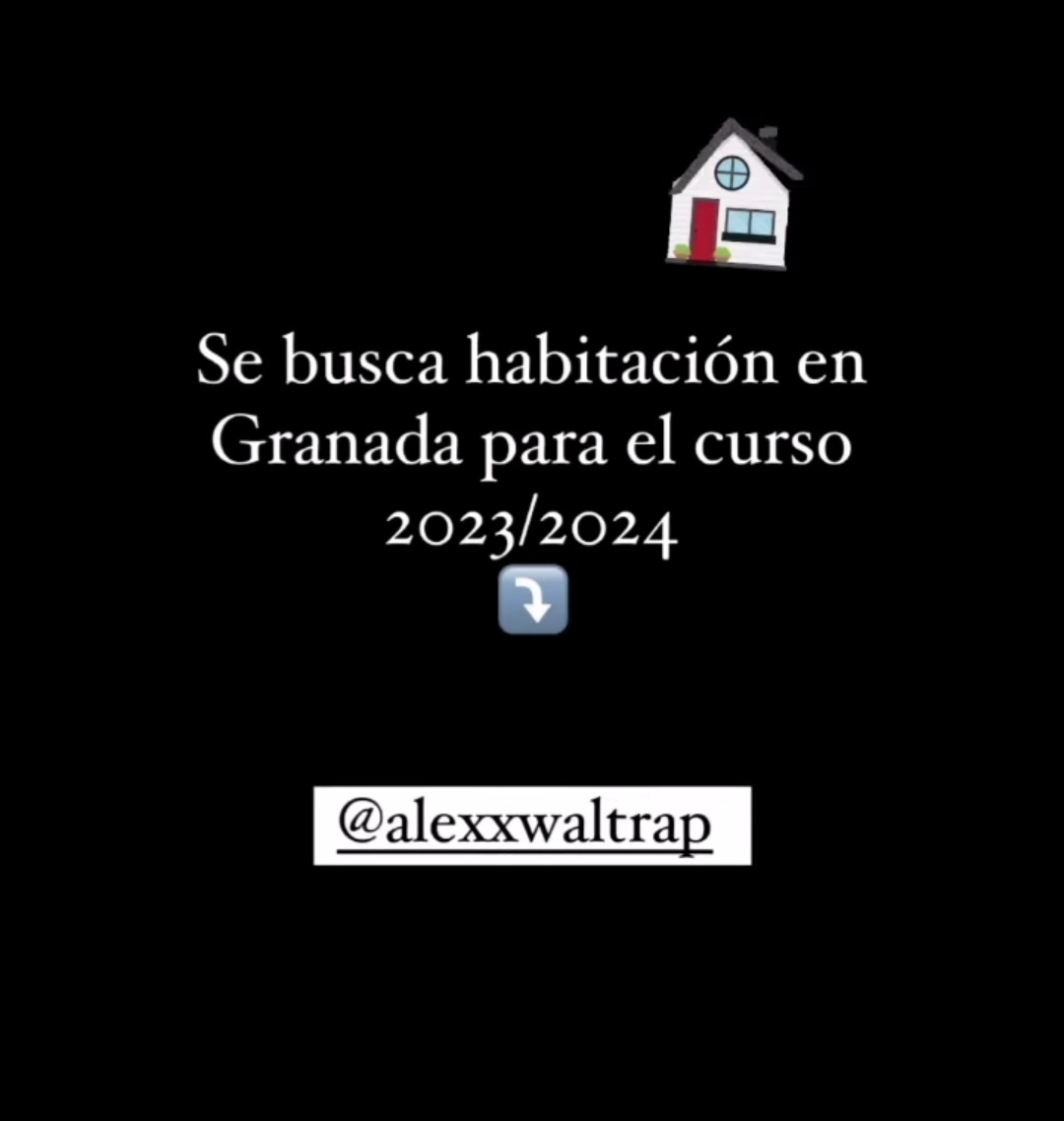 rosamoreno29's tweet photo. Busca habitación  en Granada 23/24 de septiembre a junio. Si alguien tiene una habitación.
Soy sociable, educado, responsable, limpio 

-Plaza de Toros/Villarejo/Chana
-Barrio Pajaritos
-Avda Madrid/Severo Ochoa
-Camino de Ronda/Cañaveral
hablarme @alexxwaltrapinstagram, gracias https://t.co/CIAtVm8jNz
