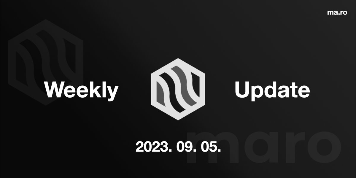 What's going on with Maro?🤔

Maro Connect
✅ TDEX, Tigris upgrade complete
Acorn Box
✅ Invitation function upgrade in progress

Our previous updates: bit.ly/whatsnew_maro